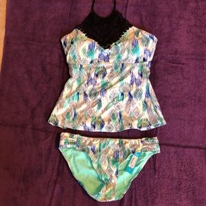 NWT-Ambrielle Swim-Tankini with bikini bottoms